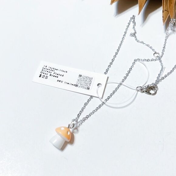 Orange mushroom pendant  - Picture 3 of 3